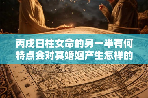 丙戌日柱女命的另一半有何特点会对其婚姻产生怎样的影响