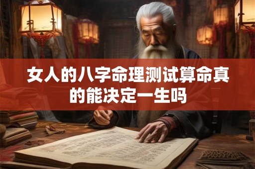 女人的八字命理测试算命真的能决定一生吗