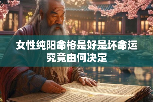 女性纯阳命格是好是坏命运究竟由何决定