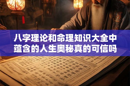 八字理论和命理知识大全中蕴含的人生奥秘真的可信吗 八字理论和命理知识大全中蕴含的人生奥秘真的可信吗