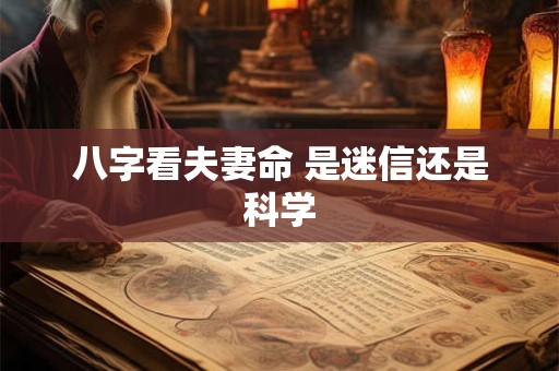 八字看夫妻命 是迷信还是科学