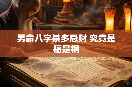 男命八字杀多忌财 究竟是福是祸