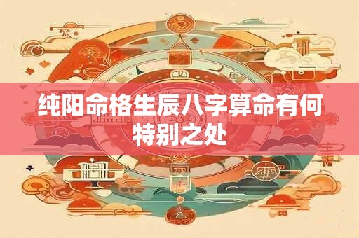 纯阳命格生辰八字算命有何特别之处