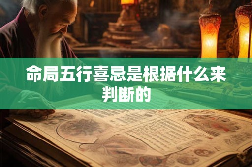 命局五行喜忌是根据什么来判断的