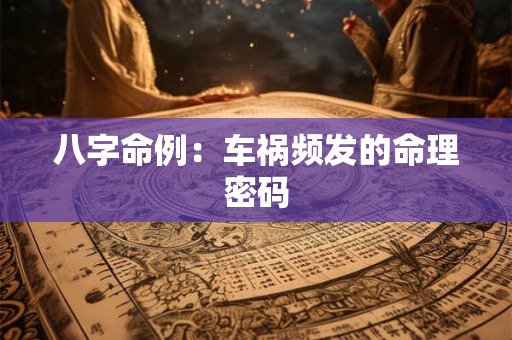 八字命例：车祸频发的命理密码