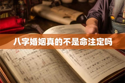 八字婚姻真的不是命注定吗 八字婚姻真的不是命注定吗