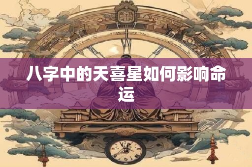 八字中的天喜星如何影响命运