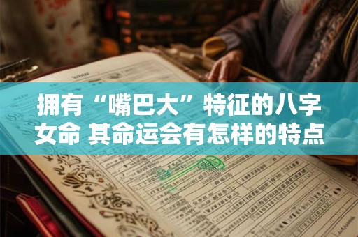 拥有“嘴巴大”特征的八字女命 其命运会有怎样的特点