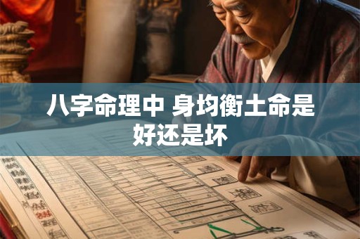 八字命理中 身均衡土命是好还是坏