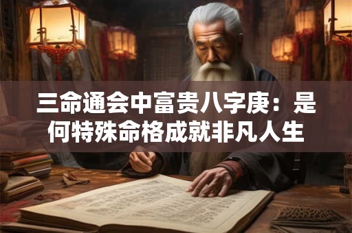 三命通会中富贵八字庚：是何特殊命格成就非凡人生