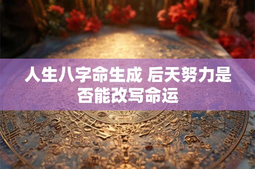 人生八字命生成 后天努力是否能改写命运