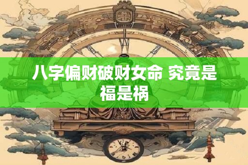 八字偏财破财女命 究竟是福是祸