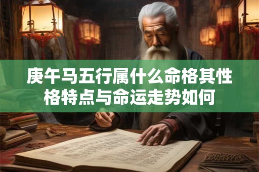 庚午马五行属什么命格其性格特点与命运走势如何