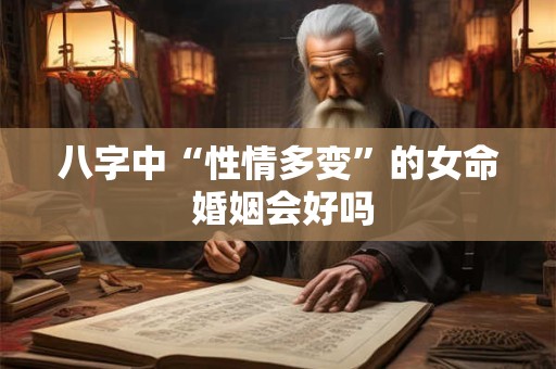 八字中“性情多变”的女命 婚姻会好吗