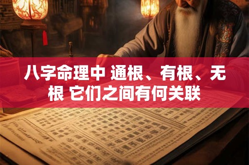 八字命理中 通根、有根、无根 它们之间有何关联