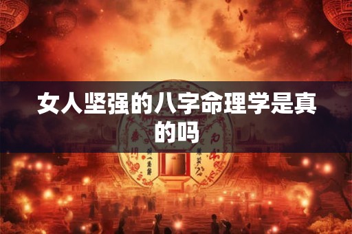 女人坚强的八字命理学是真的吗