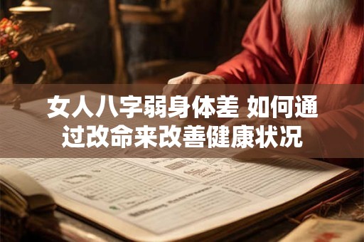 女人八字弱身体差 如何通过改命来改善健康状况