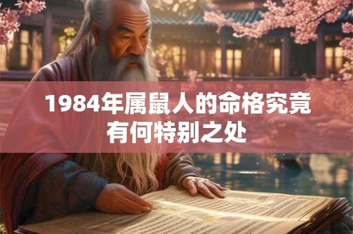 1984年属鼠人的命格究竟有何特别之处