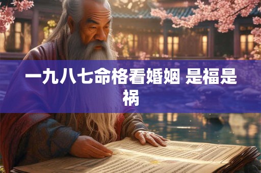 一九八七命格看婚姻 是福是祸