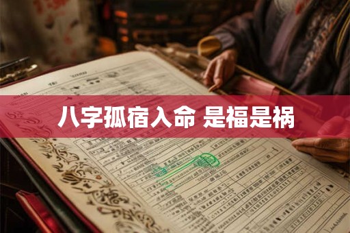 八字孤宿入命 是福是祸