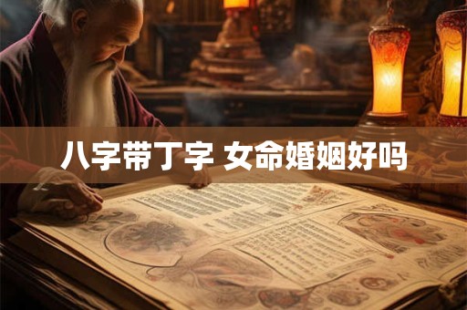 八字带丁字 女命婚姻好吗