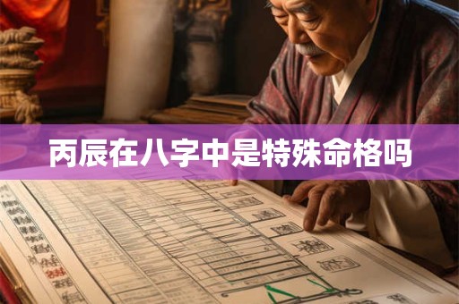丙辰在八字中是特殊命格吗