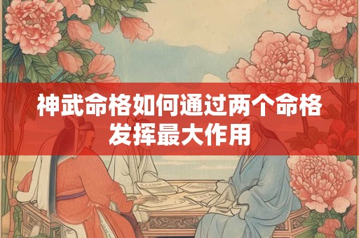 神武命格如何通过两个命格发挥最大作用