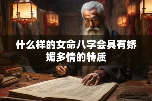 什么样的女命八字会具有娇媚多情的特质