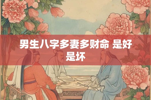男生八字多妻多财命 是好是坏