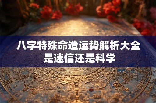 八字特殊命造运势解析大全 是迷信还是科学