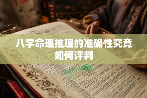 八字命理推理的准确性究竟如何评判