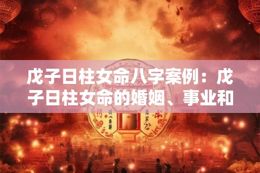 戊子日柱女命八字案例：戊子日柱女命的婚姻、事业和健康如何
