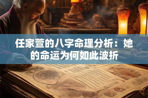 任家萱的八字命理分析：她的命运为何如此波折