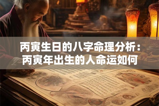 丙寅生日的八字命理分析：丙寅年出生的人命运如何