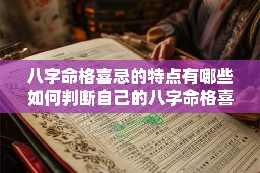 八字命格喜忌的特点有哪些如何判断自己的八字命格喜忌