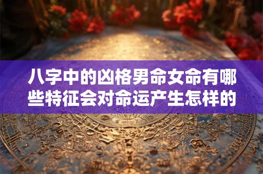 八字中的凶格男命女命有哪些特征会对命运产生怎样的影响