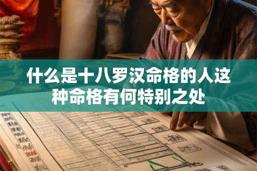 什么是十八罗汉命格的人这种命格有何特别之处