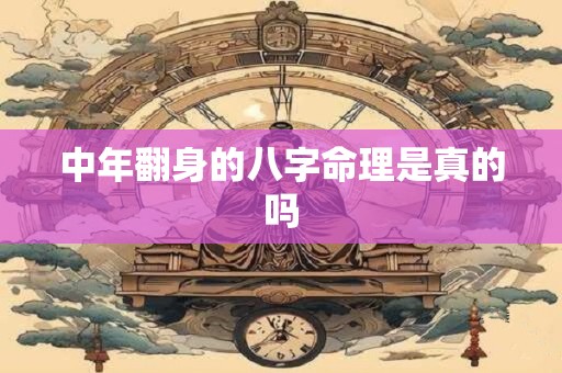 中年翻身的八字命理是真的吗