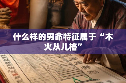 什么样的男命特征属于“木火从儿格”