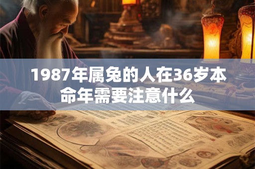 1987年属兔的人在36岁本命年需要注意什么
