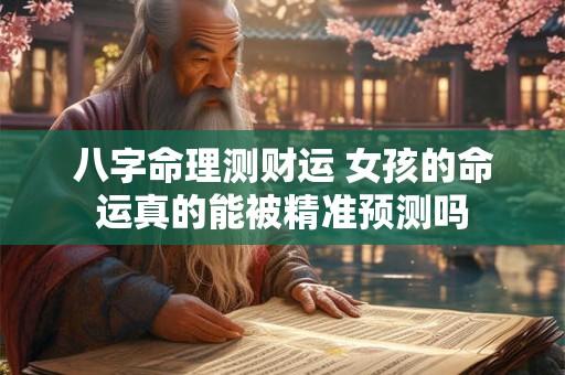 八字命理测财运 女孩的命运真的能被精准预测吗