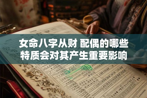 女命八字从财 配偶的哪些特质会对其产生重要影响