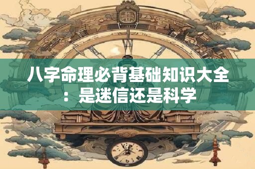 八字命理必背基础知识大全：是迷信还是科学