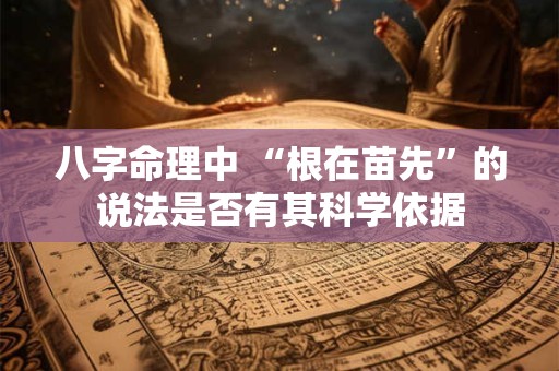 八字命理中 “根在苗先”的说法是否有其科学依据