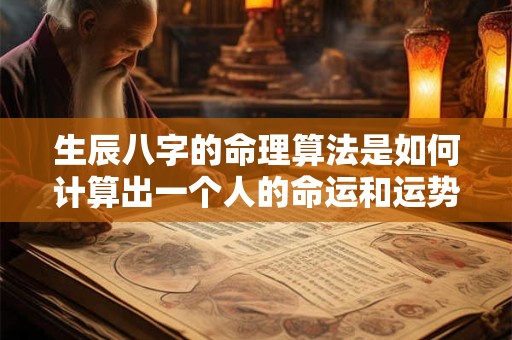 生辰八字的命理算法是如何计算出一个人的命运和运势的