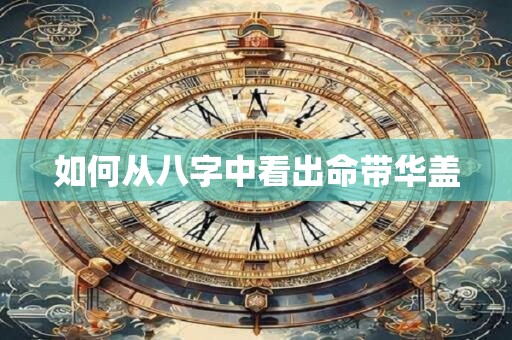 如何从八字中看出命带华盖