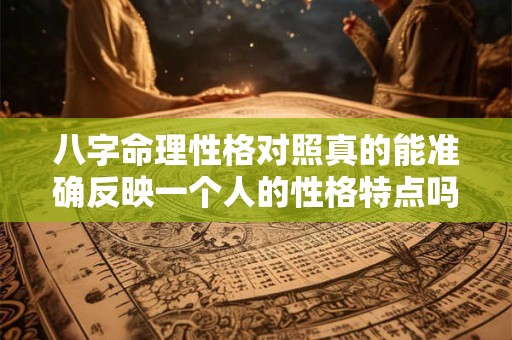 八字命理性格对照真的能准确反映一个人的性格特点吗