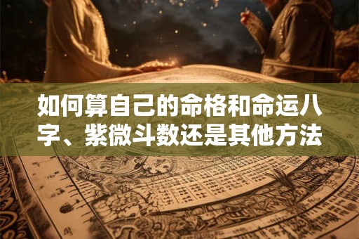 如何算自己的命格和命运八字、紫微斗数还是其他方法