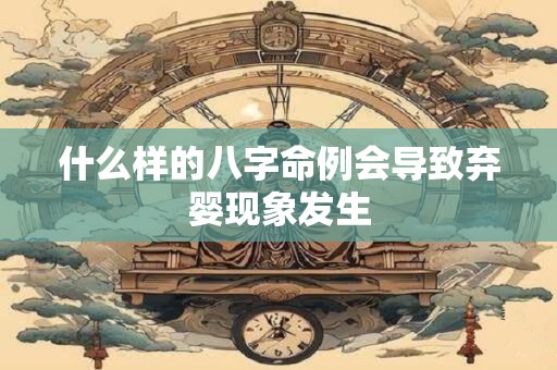 什么样的八字命例会导致弃婴现象发生