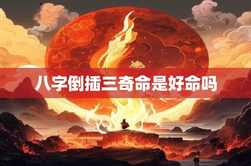 八字倒插三奇命是好命吗